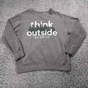 Big Sur California Sweatshirt Adult Small Gray Think Outside Destination Tourist